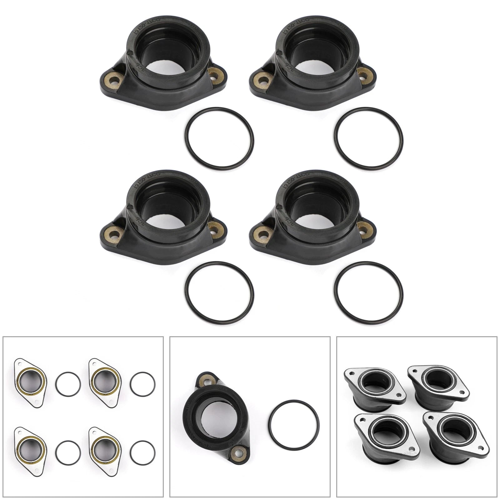 4X Carb Intake Manifold Boots for Suzuki GSXR750 GSX750F Katana 750 (1988–1998)