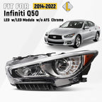 LED Headlight Assembly Left Driver Side for Infiniti Q50 (2014–2022)