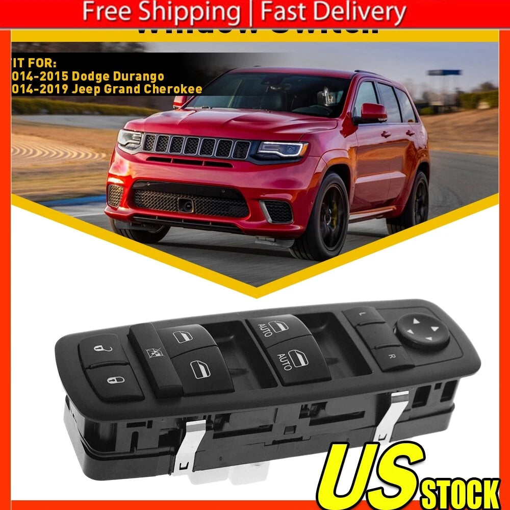 Driver Door Master Power Window Control Switch for Jeep Cherokee (2014–2019)