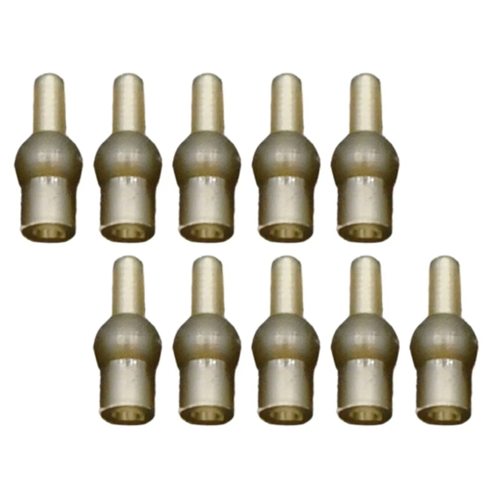 Set of 10 Green Rubber Tulip Beads for Carp Fishing (0.28g each)