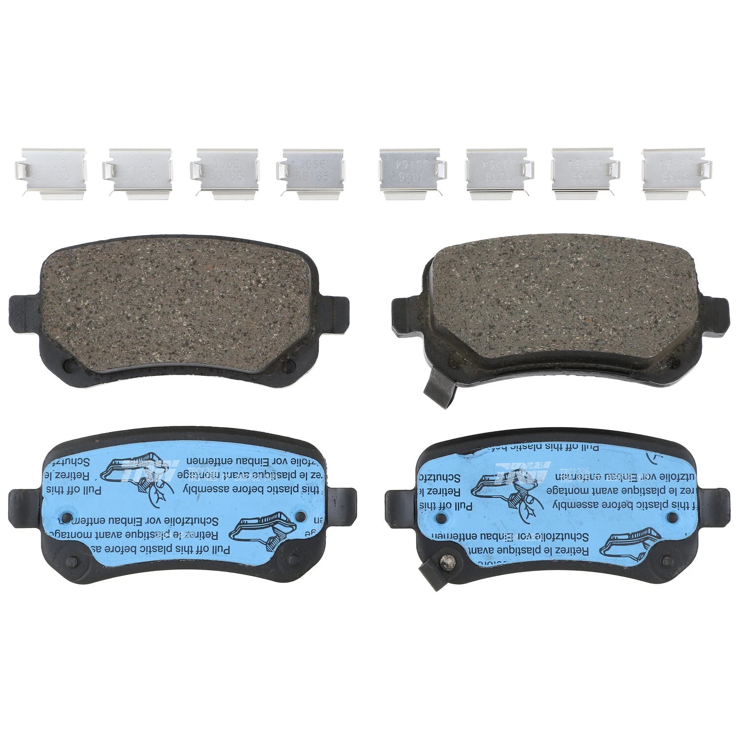 Rear Brake Kit with 305mm Disc Rotors & TRW Pro Ceramic Pads for Chrysler Dodge VW