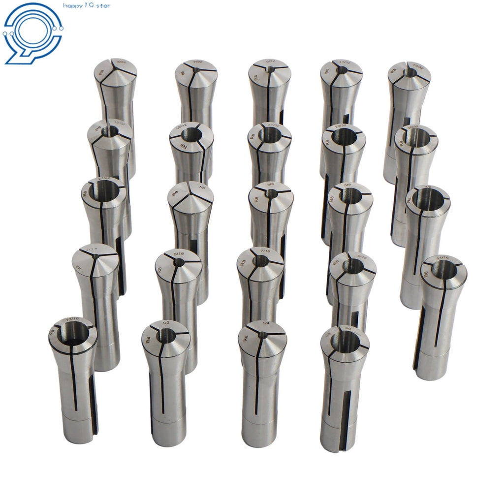 Set of 24 Collets for R8 Machines (Precision)