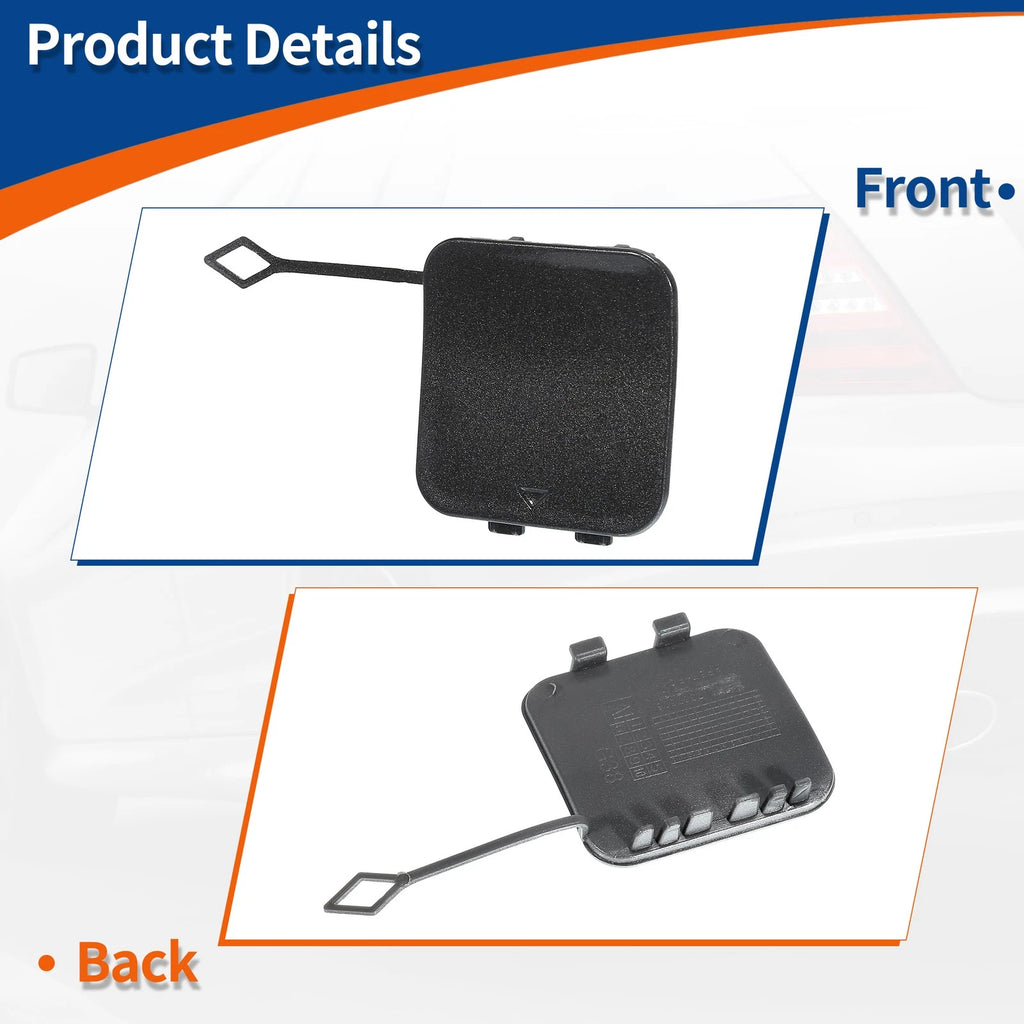 Rear Right Tow Hook Cover for BMW 530i 540i (No. 51127475589, 2017–2020) Light Gray