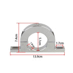 Steering Column Keyed Mount for Universal (2" Hole, Brushed Aluminum)