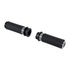 1'' Black CNC Handlebar Grips for Harley V Rod VRSC VRSCR (2002-2017)