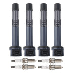 Set of 4 Ignition Spark Plugs for Acura ILX Honda Accord Civic CR-V 2.4L UF602