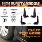 4PCS Front & Rear Mud Flaps for Honda Civic Sedan (2016-2021)