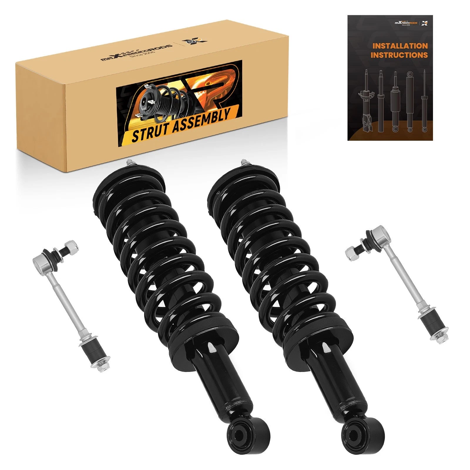 Front Struts w/ Coil Spring Sway Bars for Toyota Tundra (2002–2006)
