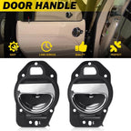 2X Interior Door Handle for Chevrolet HHR (2006–2011) Black + Chrome
