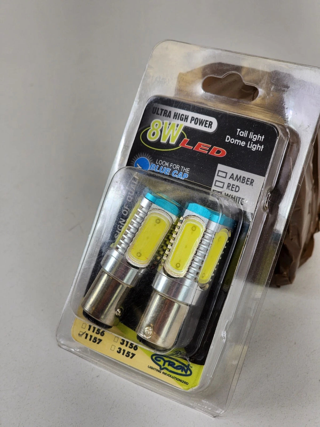 8W LED 1157 White Bulb for Harley (AB1156H2-W)