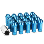 Set of 20 Light Blue Anodized Wheel Lug Nuts + Adapter Key for IS250 IS350 GS460
