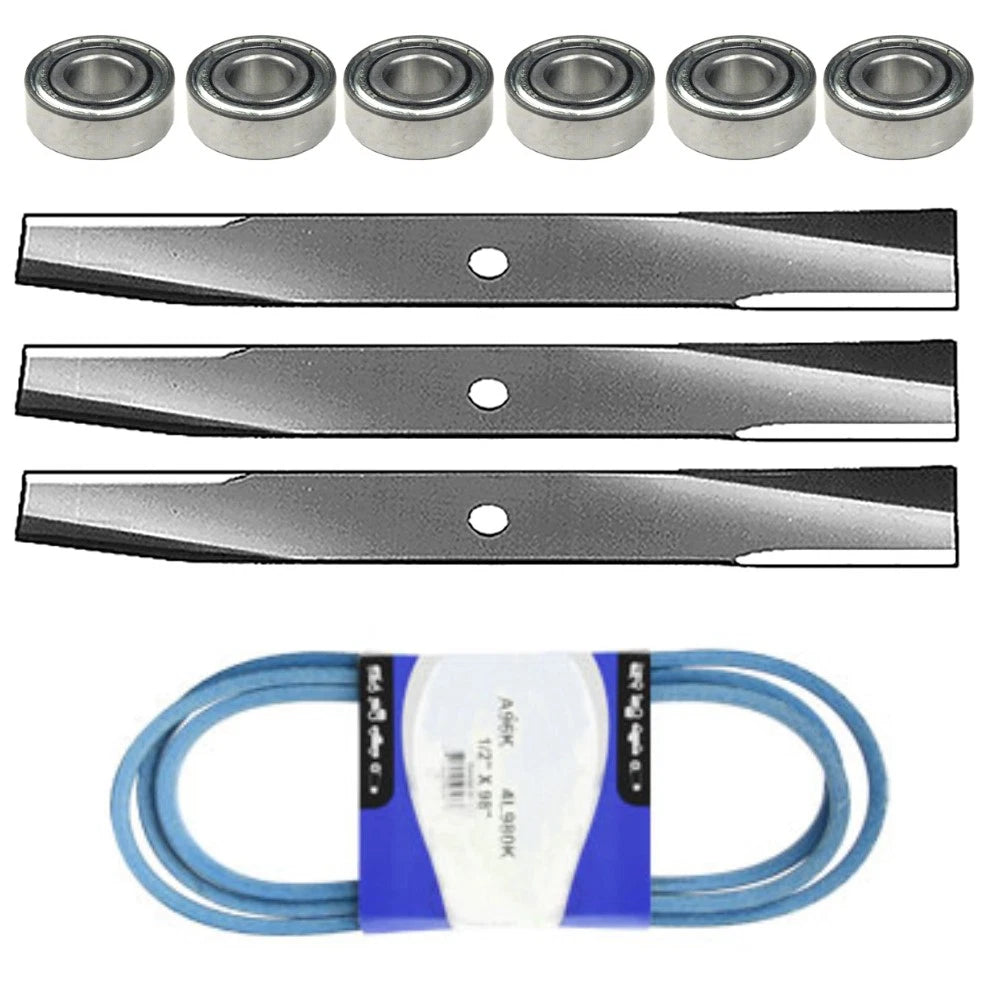 Deck Kit Bearings Blades Belt for John Deere 300 314 316 317 318 (46" 48")
