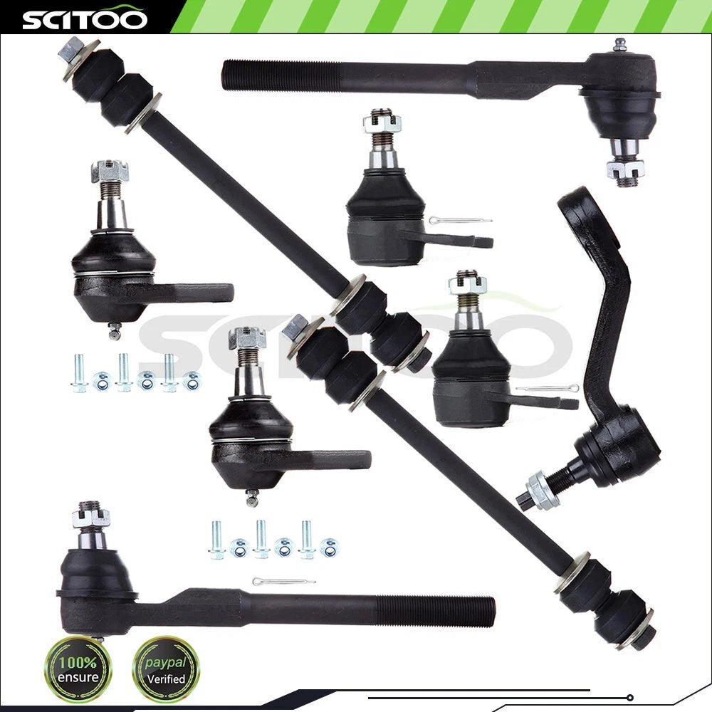 Front Lower Tie Rod End Ball Joint Suspension Kit for Dodge Ram 1500 (2000–2001)