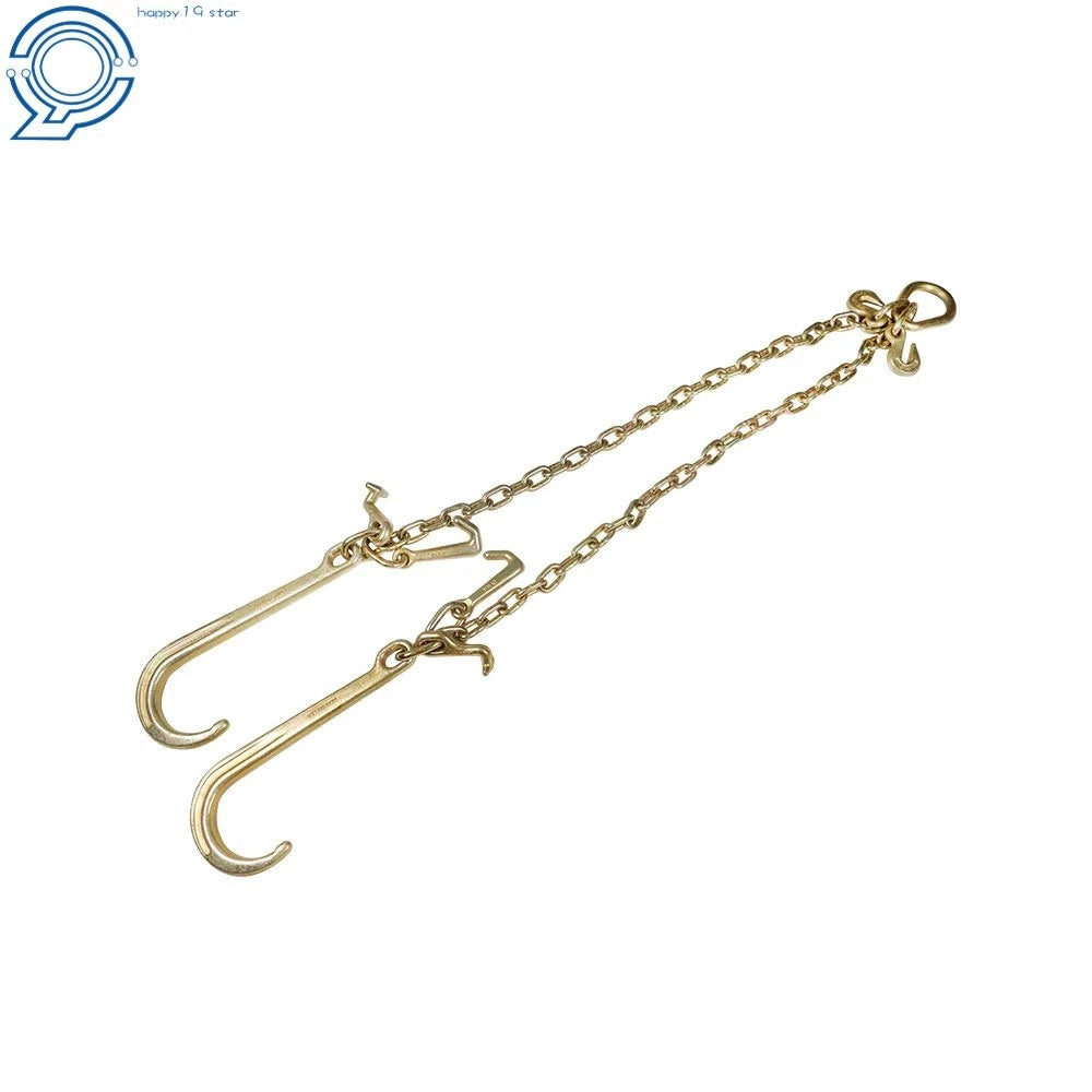 Trailer Hitches with Grab Hooks for V-Chain Bridle (G70, 5/16" × 3', 15")