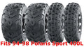 Set of 4 WANDA ATV Tires 23x7-10 Front & 22x11-10 Rear for Polaris Sport 400L (1994–1998)
