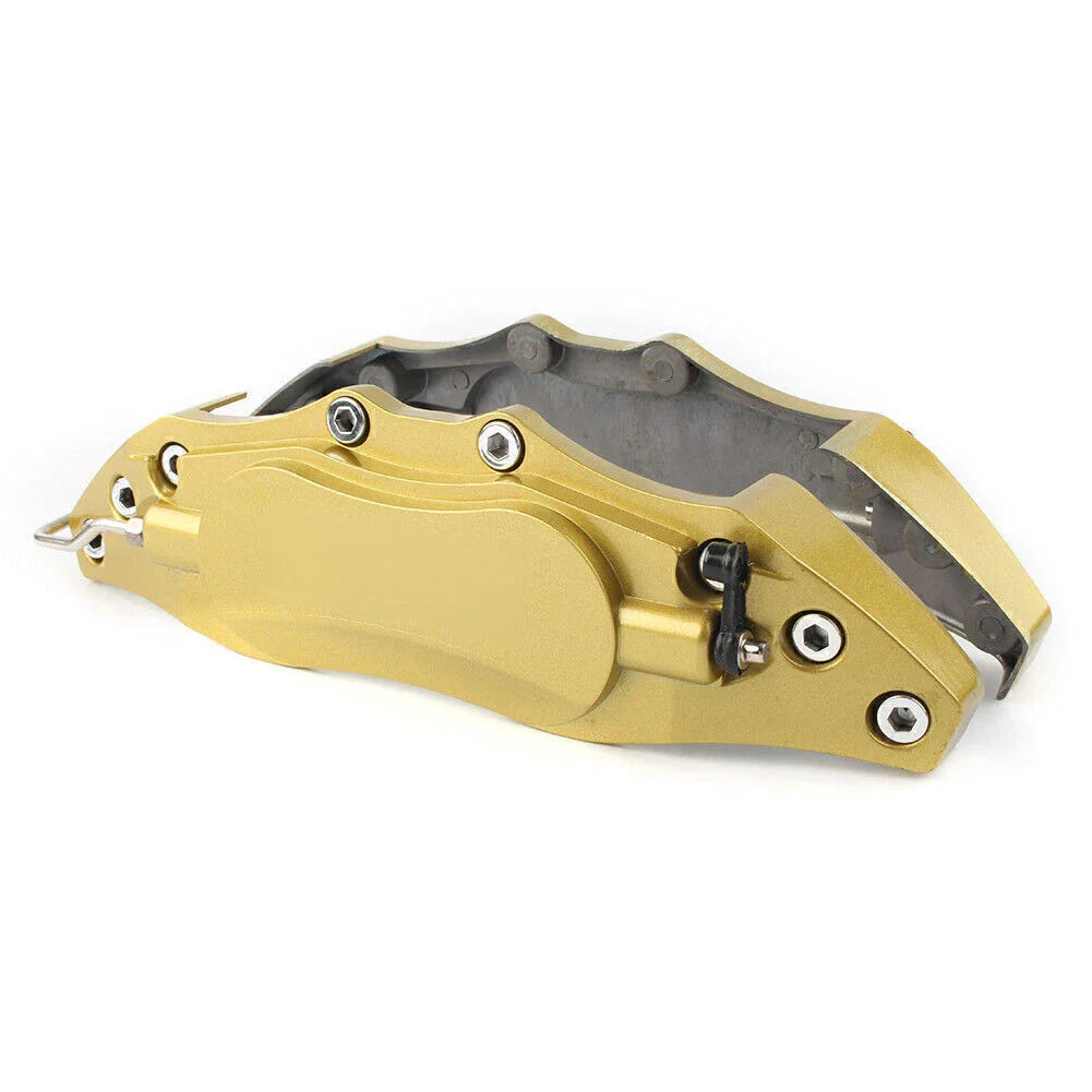 3D Metal Brake Caliper Covers  Large Gold for Universal Car (18''+)
