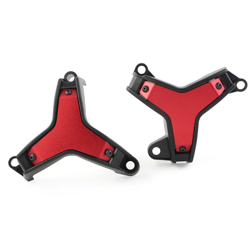 Engine Crash Guard Pad Frame Slider Protector for Yamaha MT09 Tracer 9 (2021–2023) - Red