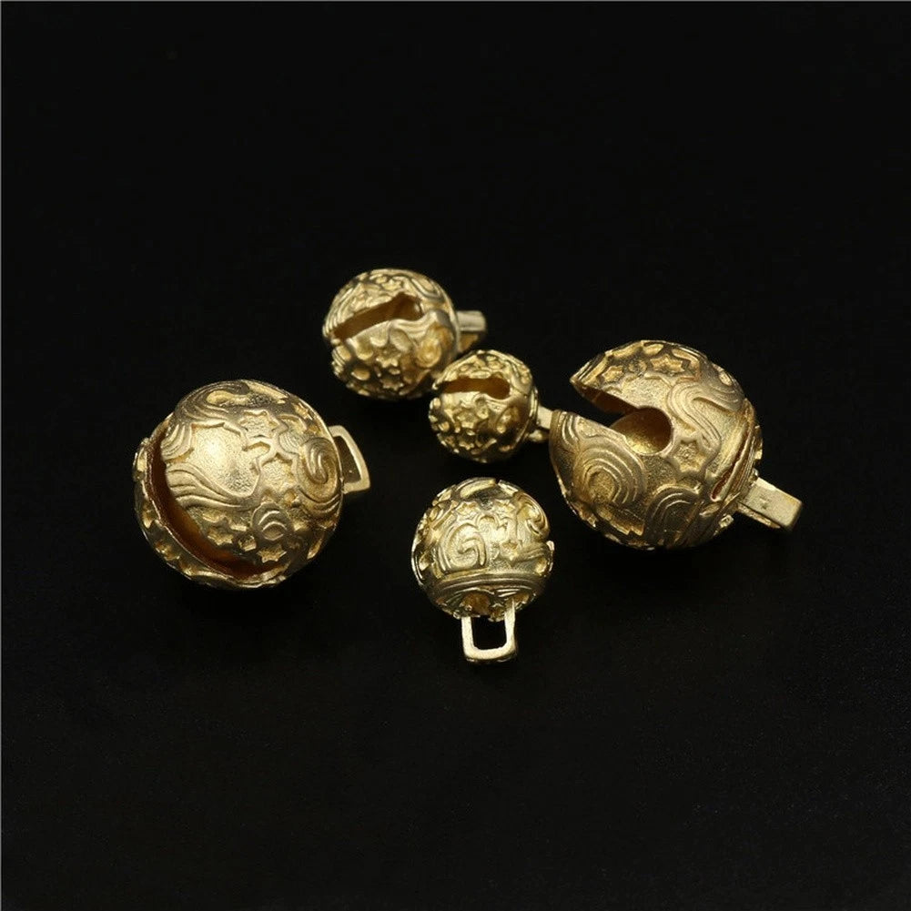 Miniature Brass Bell for DIY Keychain Bag Pendant Jewelry Making