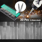 30pcs Diamond Bur Shank 2.35mm for Electric Grinder