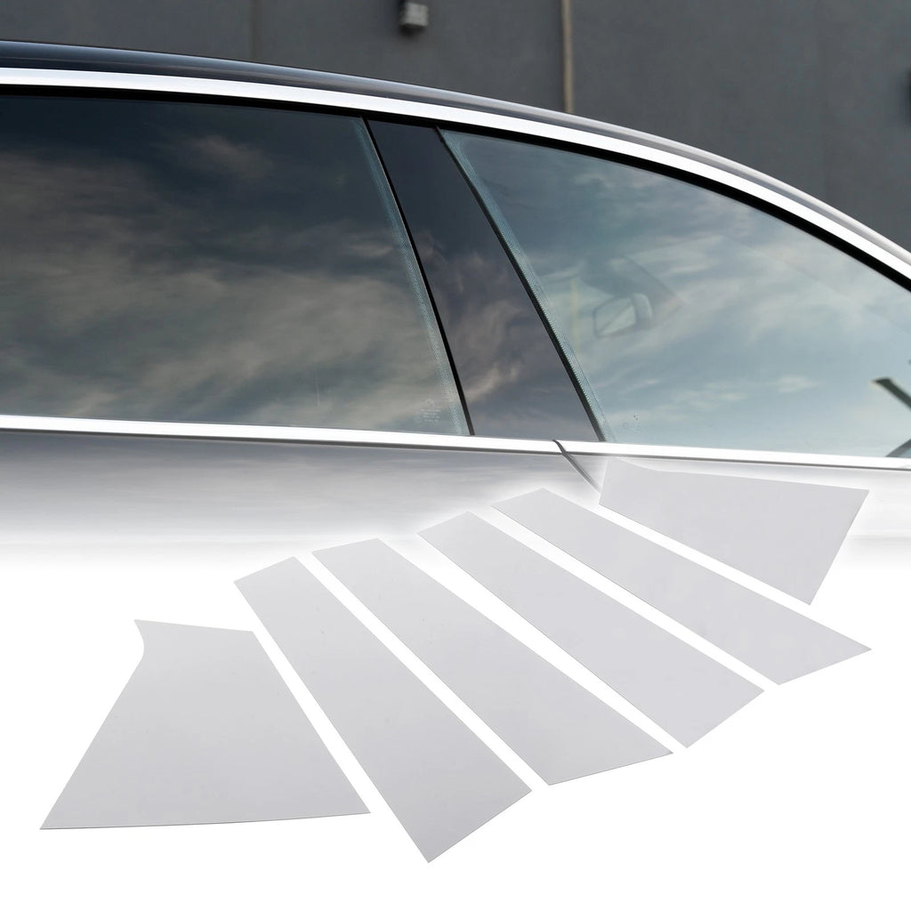 Set of 6 Car Pillar Window Trim Covers for Chevrolet Malibu (2016–2021) Chrome
