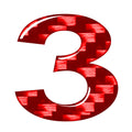 Carbon Red Door Wall Window Badge Emblem Decal #3 for