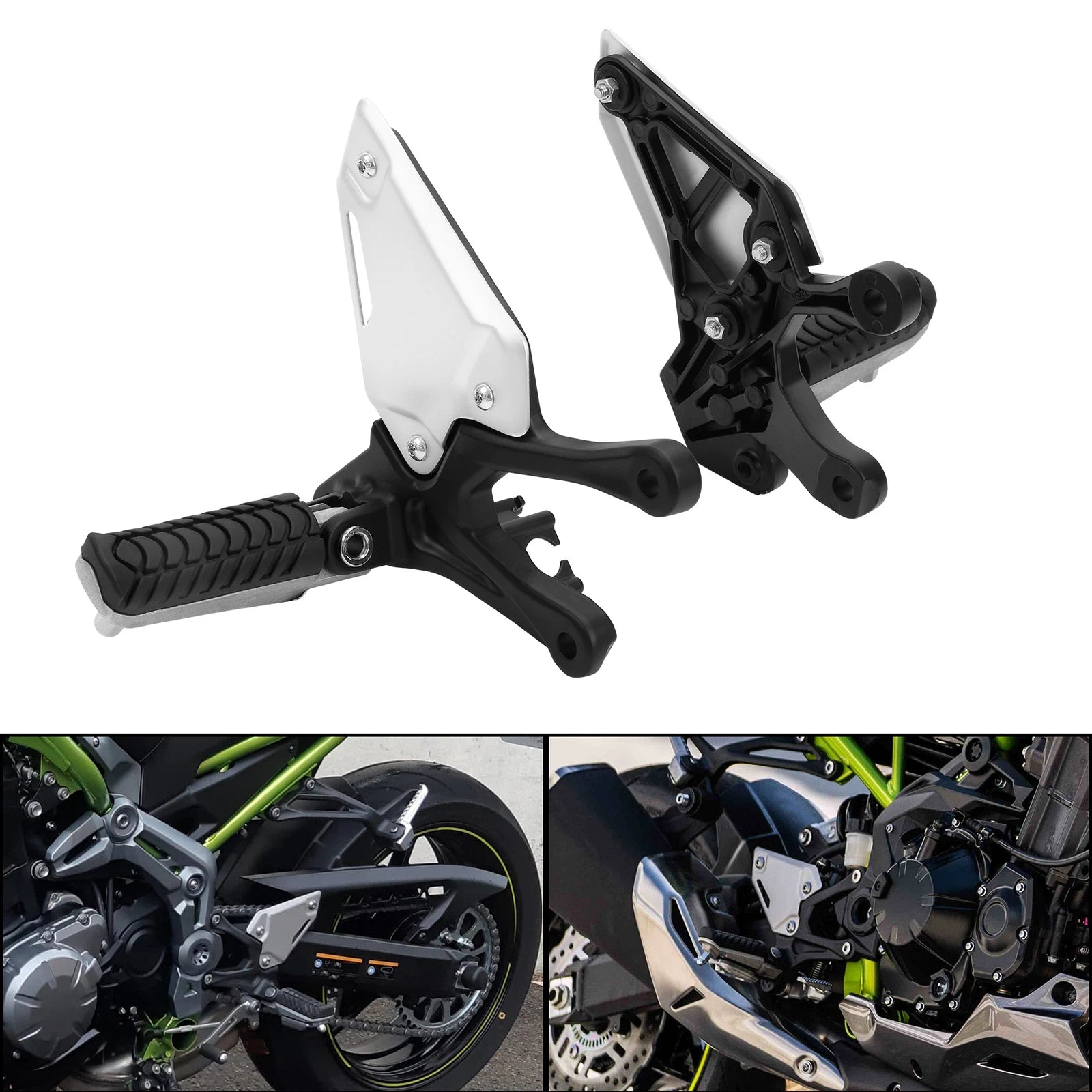 Front Driver Foot Pegs Pedals Bracket for Kawasaki Z900 (2017–2024)