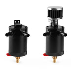 Oil Catch Can Separator with Breather Filter and Drain Valve 2-Port