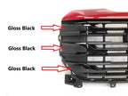 Front Upper Bumper Grille for GMC Sierra 1500 (2022–2024) Volcanic Red MET 37
