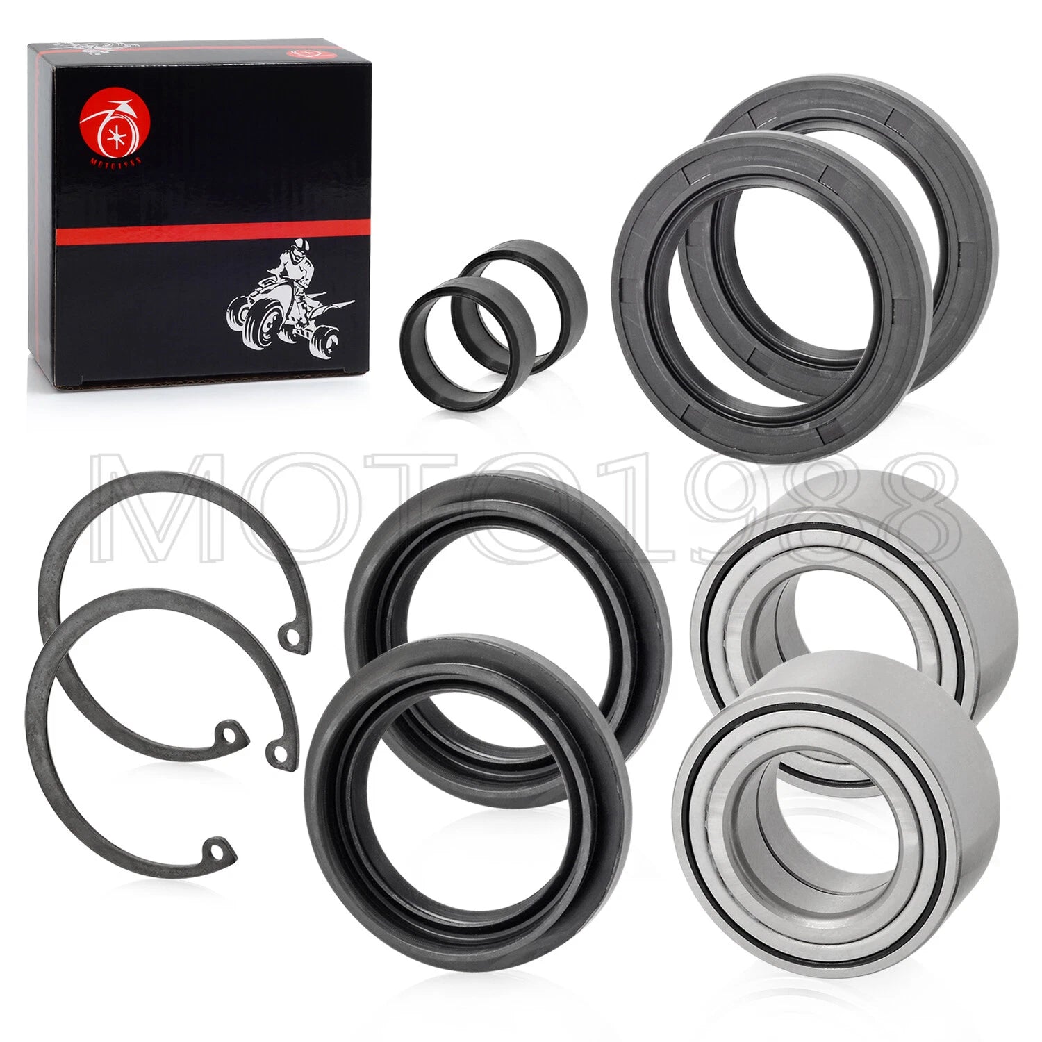 Front Wheel Bearings & Seals for Honda Foreman 500 TRX500 (2005–2013)