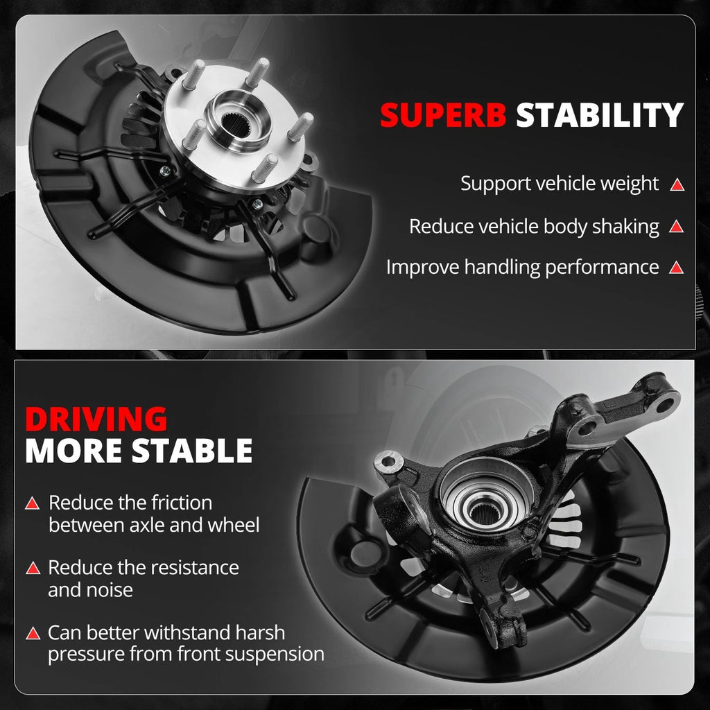 Front Right Loaded Wheel Bearing Knuckle Assembly for Toyota Camry (2012–2017)