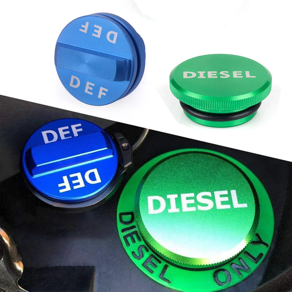 Magnetic Diesel Fuel Cap + DEF Oil Cap for Dodge RAM 1500 2500 3500 (2013–2017)