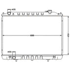 Radiator Nissan Navara D22 2.5L YD25 Turbo Diesel Engine