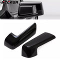 Pair Gloss Black Mirror Cap Covers for Chevy Silverado GMC Sierra 1500 (2019–2023)