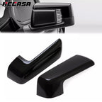 Pair Gloss Black Mirror Cap Covers for Chevy Silverado GMC Sierra 1500 (2019–2023)