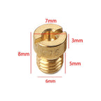 Set of 12 6mm Carburetor Main Jets #75-#102 for Dellorto SHA PHBG