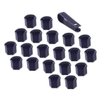 20 x Wheel Bolt Caps for Contactors - 21 mm with Puller for Various Models
