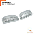 Chrome LED Side Mirror Covers for Toyota Yaris Vios Sedan (2007-2012)