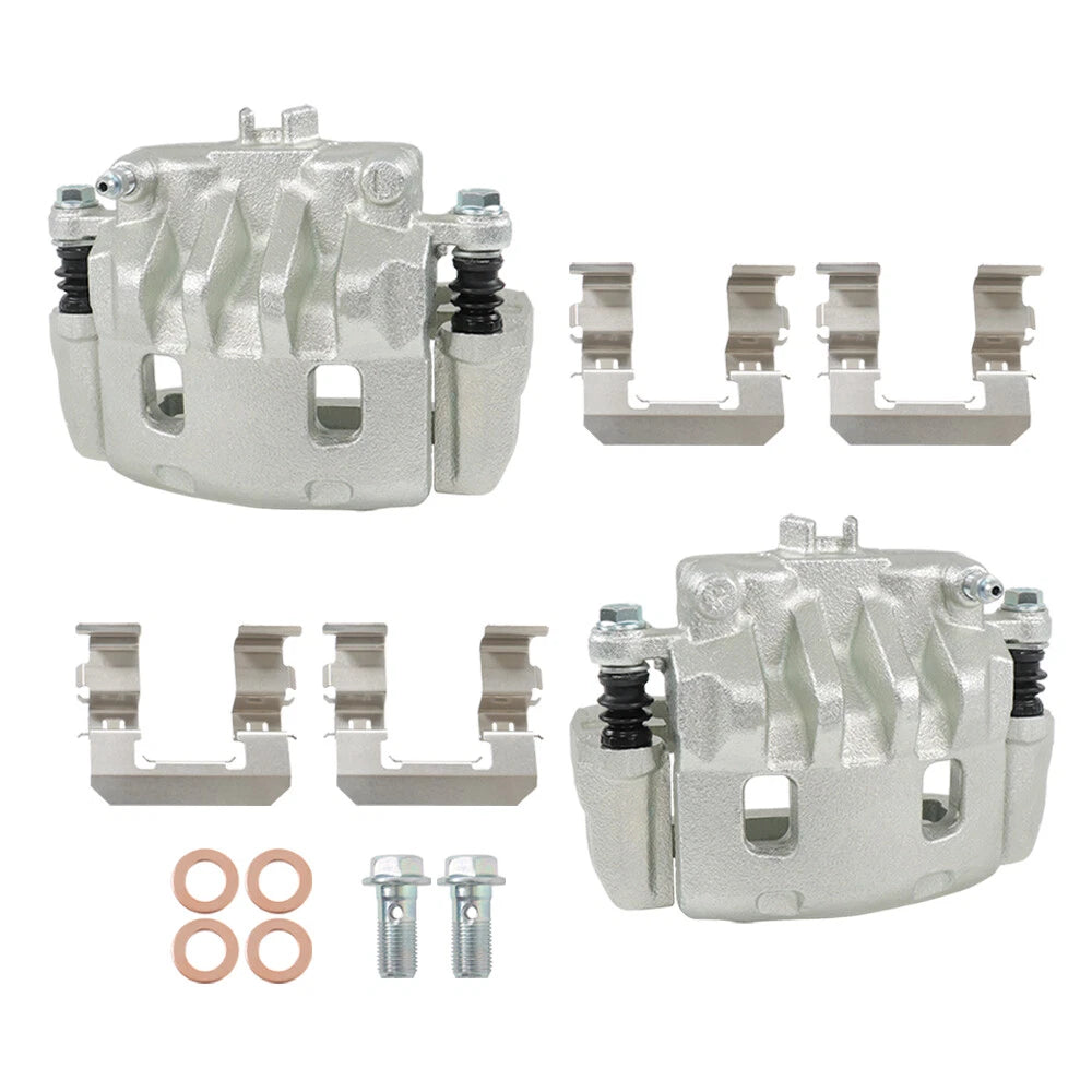 Set of 2 Front Brake Calipers with Bracket for Subaru Impreza (2003–2005, 2008–2014)