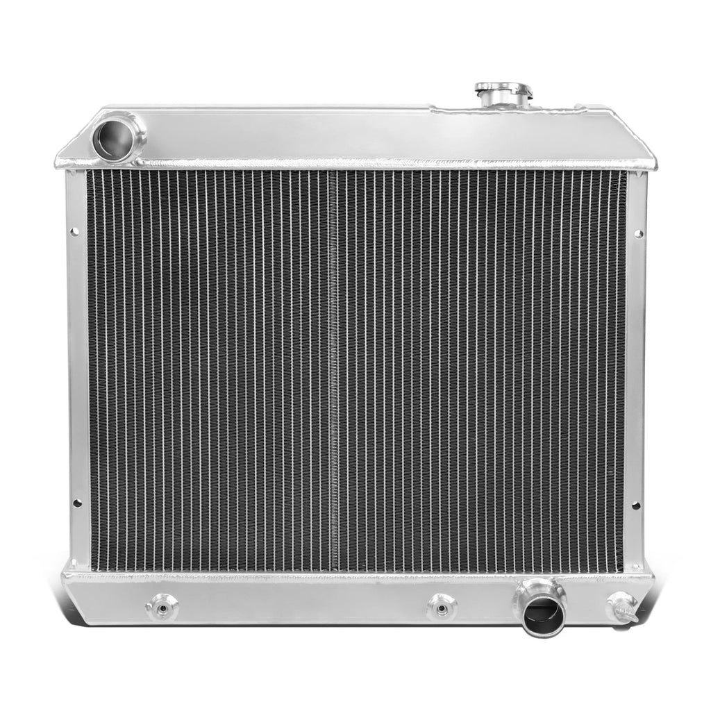 3 Row Aluminum Radiator + 10" Black Fans for Chevy C/K Pickup (1961–1966)