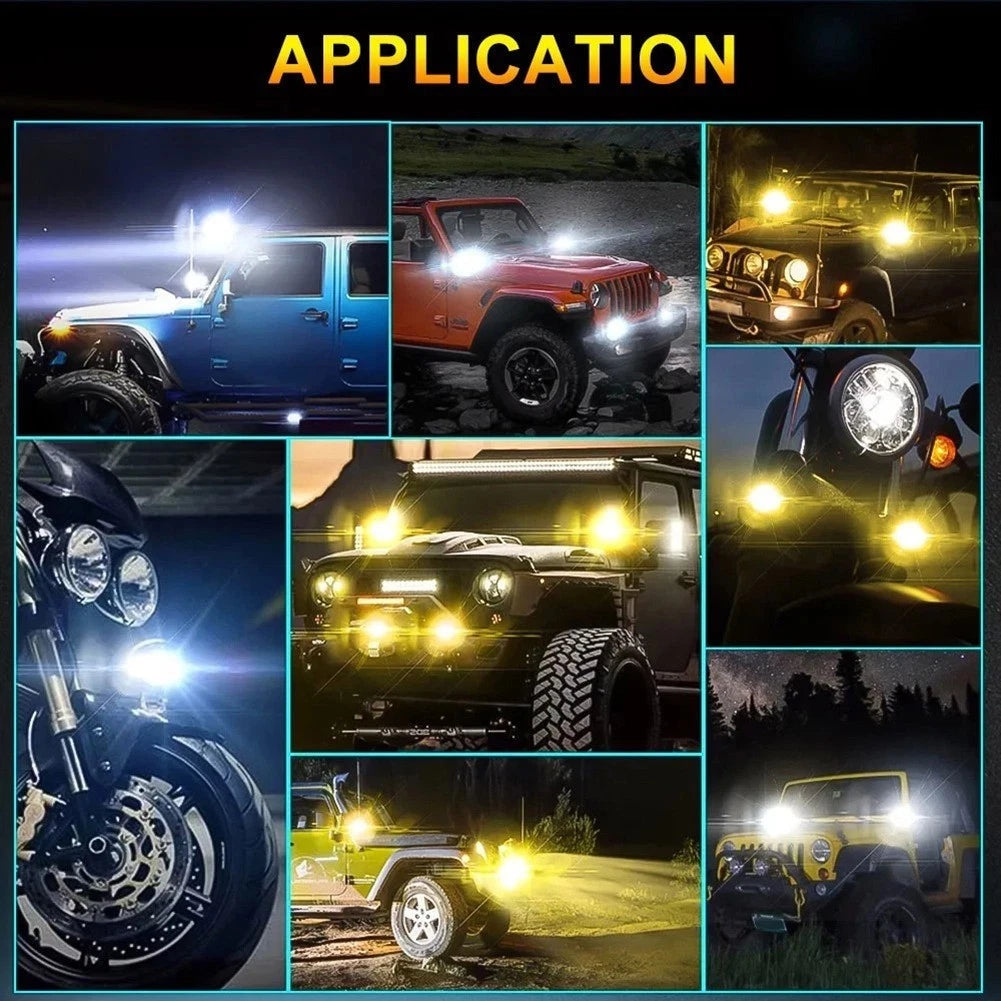 30W Waterproof LED Driving Lights for Offroad Trucks and Marine