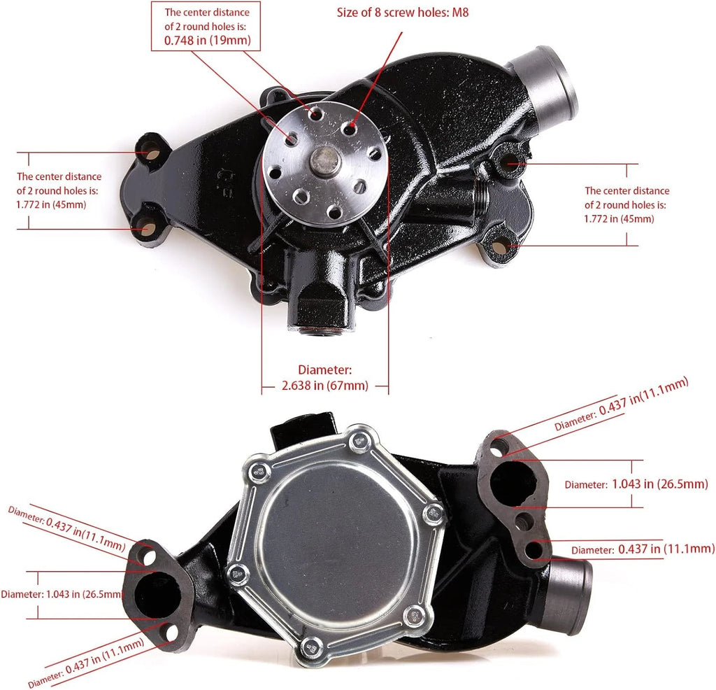 Sea Water Pump 3853850 for MerCruiser Penta 3.8–5.7L