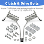 Universal Reversible Snowmobile Ice Scratcher Bracket Kit for Ski-Doo Yamaha
