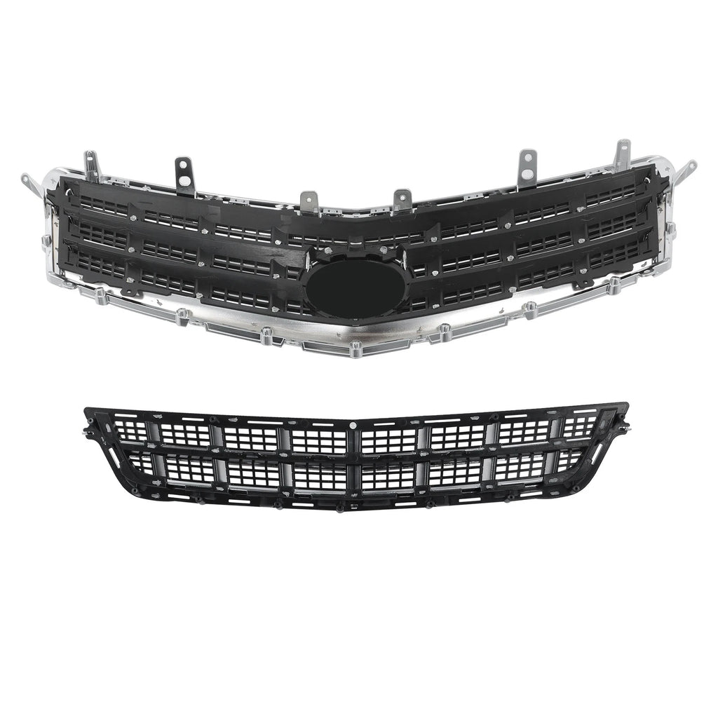 Set of 2 Grilles for Cadillac ATS (2013-2014) Front Upper & Lower