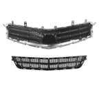 Set of 2 Grilles for Cadillac ATS (2013-2014) Front Upper & Lower