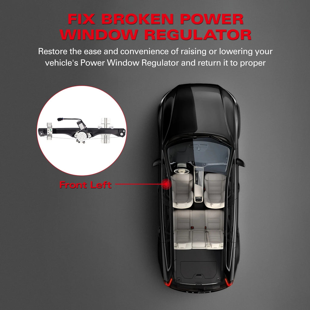 Power Window Regulator w/ Motor for Chevy Traverse (2009–2015)