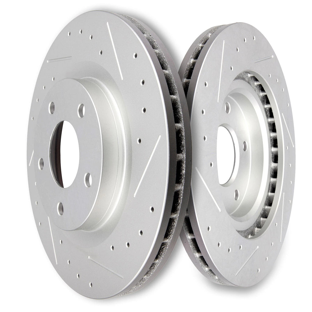 Front Drilled Brake Rotors for Caliber Compass Patriot Outlander Lancer