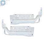 Chrome Pair Rear Back Bumper End Caps for Ford F250 F350 F450 (2023–2025)