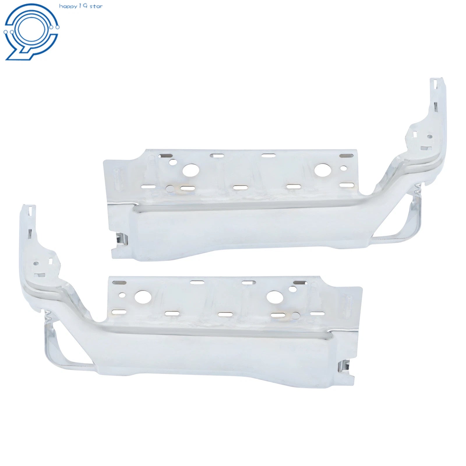 Chrome Pair Rear Back Bumper End Caps for Ford F250 F350 F450 (2023–2025)