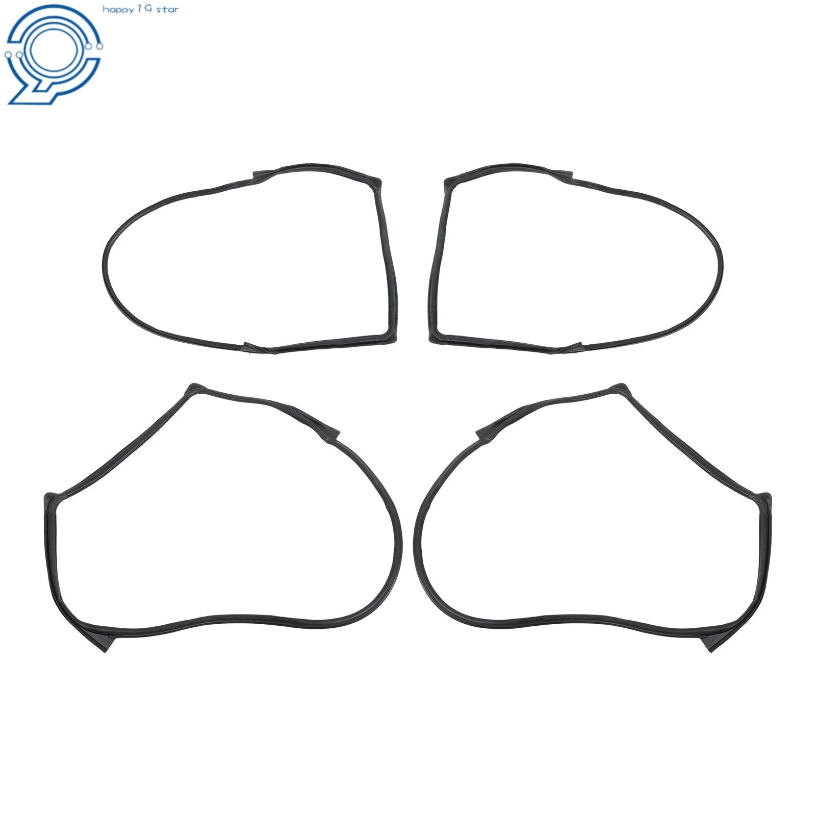 Set of 4 Weatherstrip Seals for Jeep Wrangler (2007–2018)