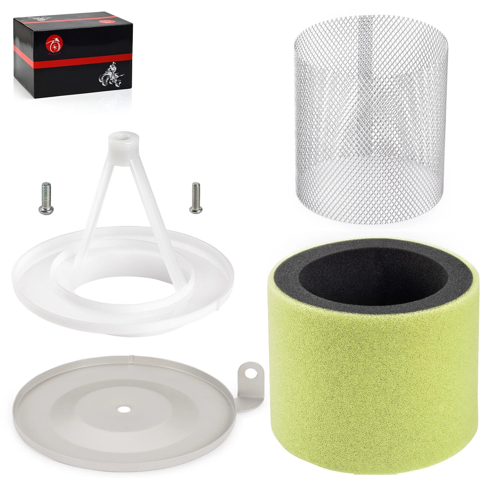 Air Filter Holder Arrester Flame Kit for Kawasaki Bayou 400 KLF400 (1993–1998)